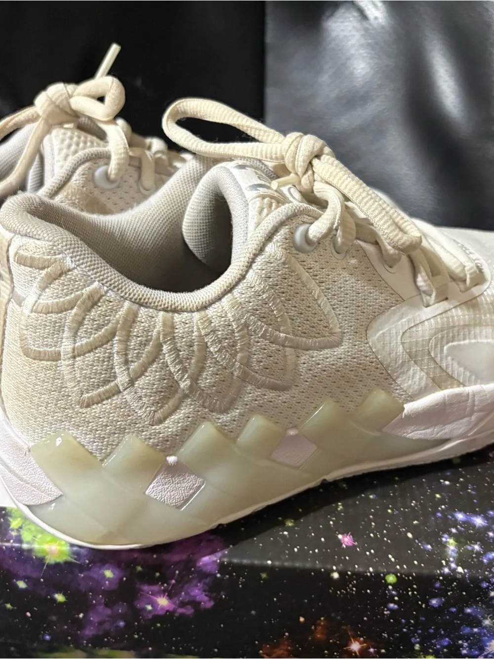 Puma Women's Cream Lace-Up Sneakers